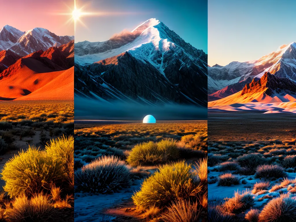 3. Sonhos Quente-Frio: O Que Significam as Mudanças de Temperatura Noturnas? 3 Fotos calor frio contraste deserto montanha