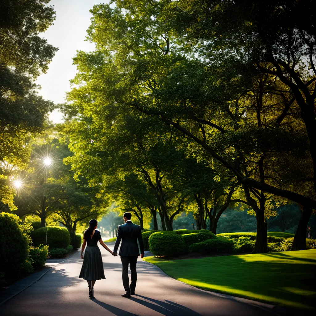 Fotos caminhada romantica paisagem livros por do sol