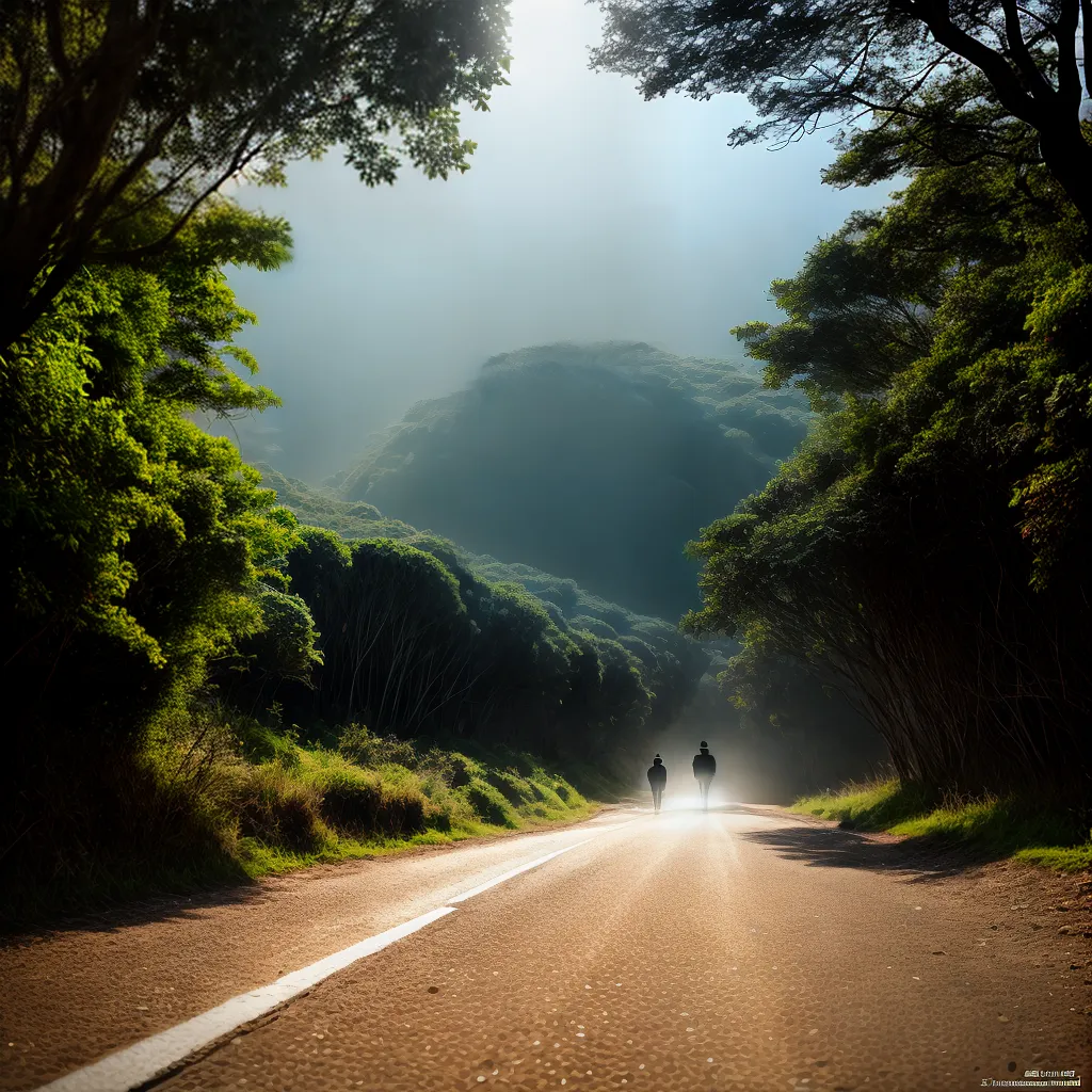 Fotos caminhada solitaria iluminacao espiritual