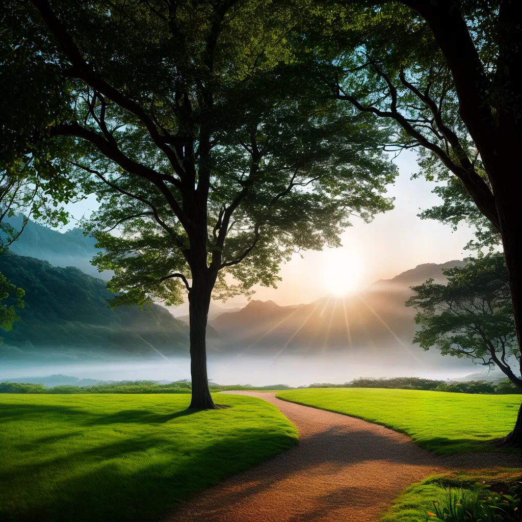 Descubra o significado dos sonhos: O caminho para o Paraíso 2 Fotos caminho amanhecer colorido natureza