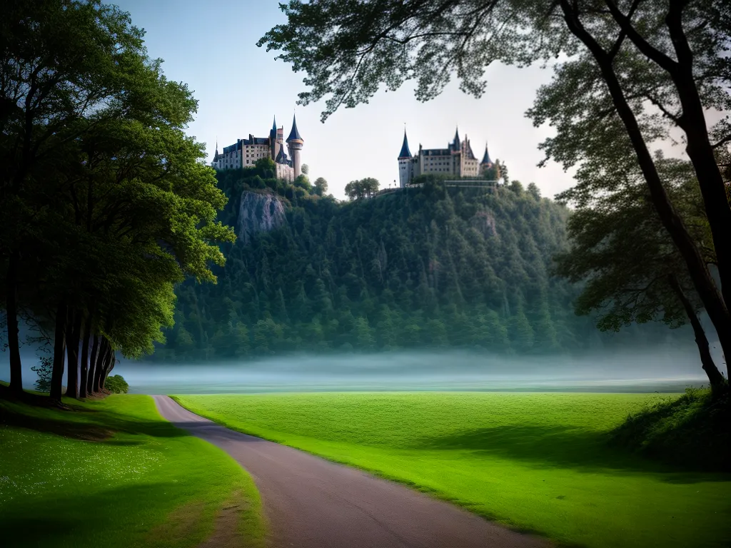 na viagem do seu inconsciente 4 Fotos caminho magico arvore castelo