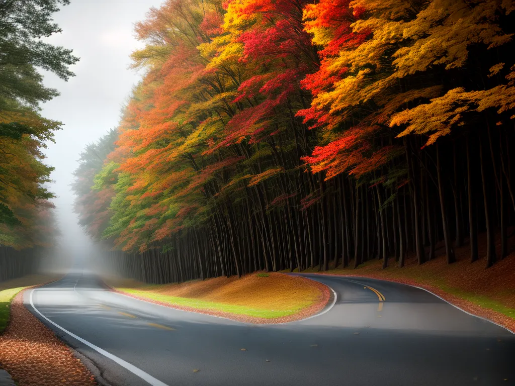 Sonhar com Volta: O Mistério por Trás do Sonho 2 Fotos caminho outono nevoeiro arvore sonho