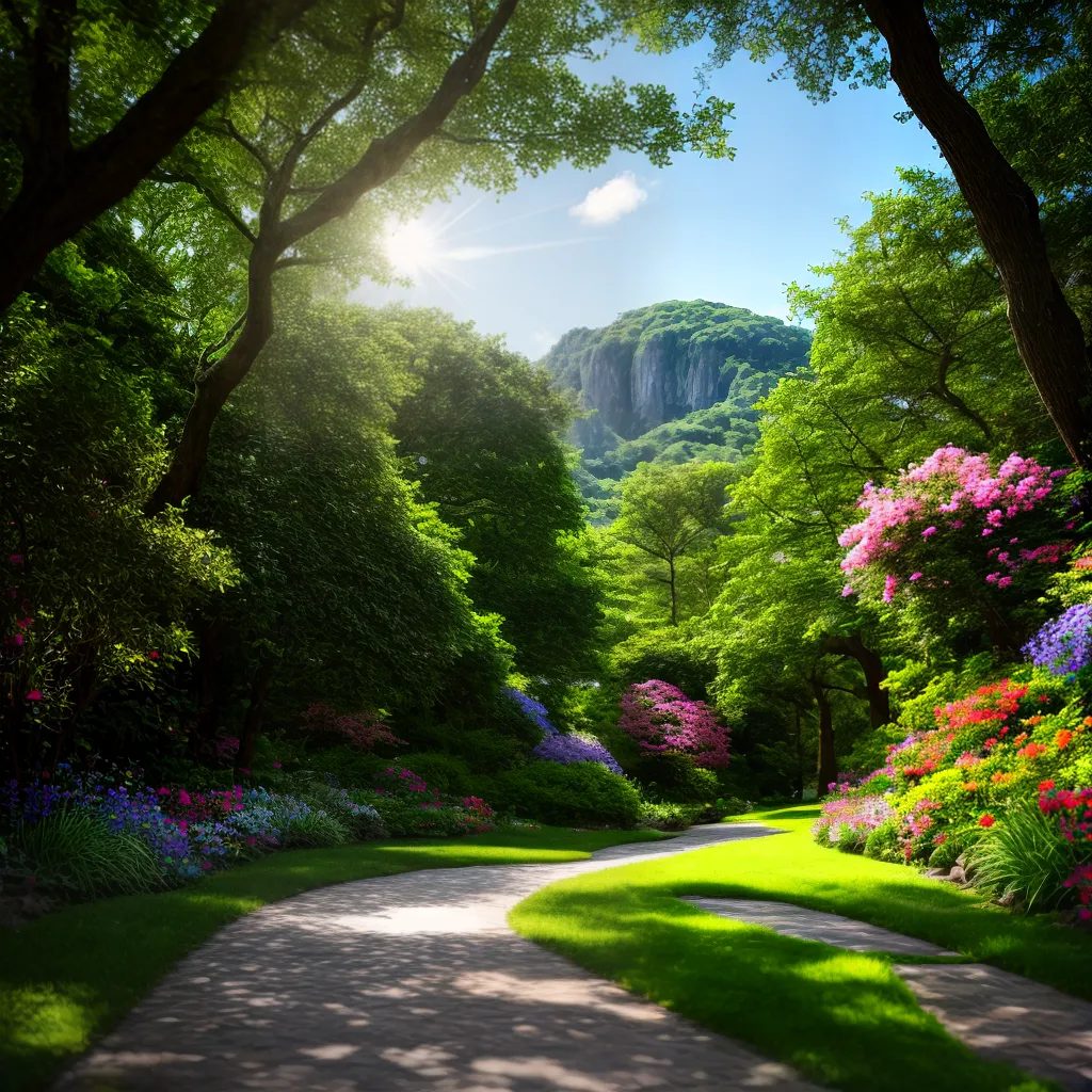 Descubra o significado dos sonhos: O caminho para o Paraíso 4 Fotos caminho paraiso flores verde