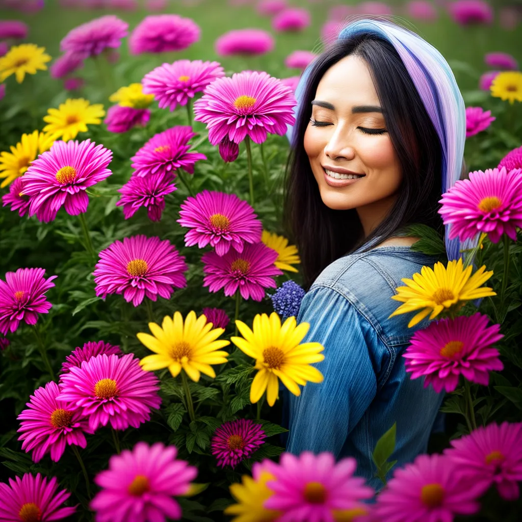 Descubra o Significado - Sonhar com Atração pela Melodia dos Sonhos 3 Fotos campo flores coloridas pessoa musica
