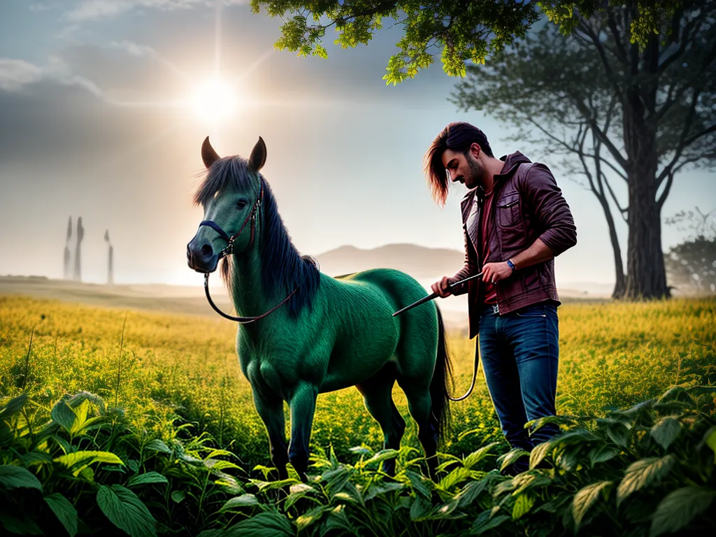 Desvendando os mistérios dos sonhos: conheça o significado de sonhar com Urtiga e Unicórnio 4 Fotos campo verde unicornio magico