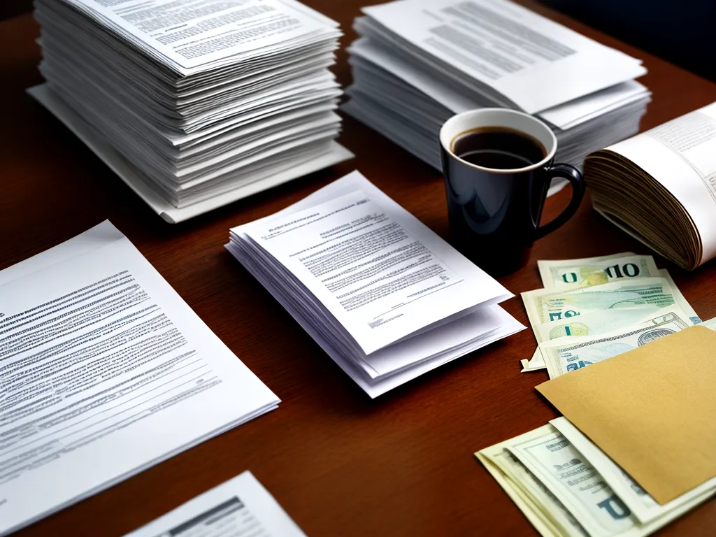 Fotos caos financeiro mesa desorganizada