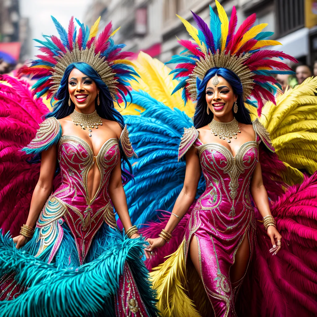 Fotos carnaval desfile alegria fantasias