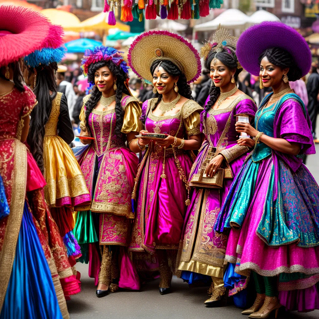 Fotos carnaval multicolorido musica estandes acessorios