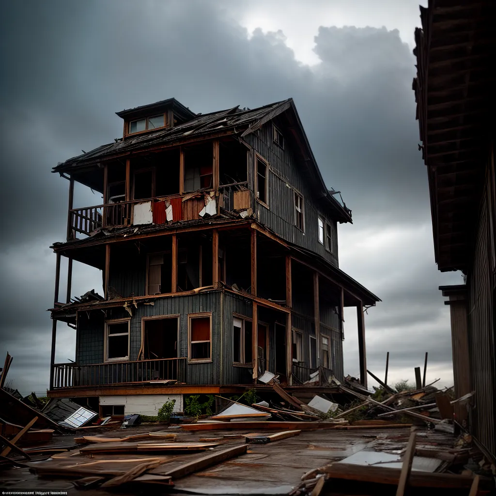 Descubra o Significado de Sonhar com Avaria e Destruição 4 Fotos casa abandonada tempestade destruicao