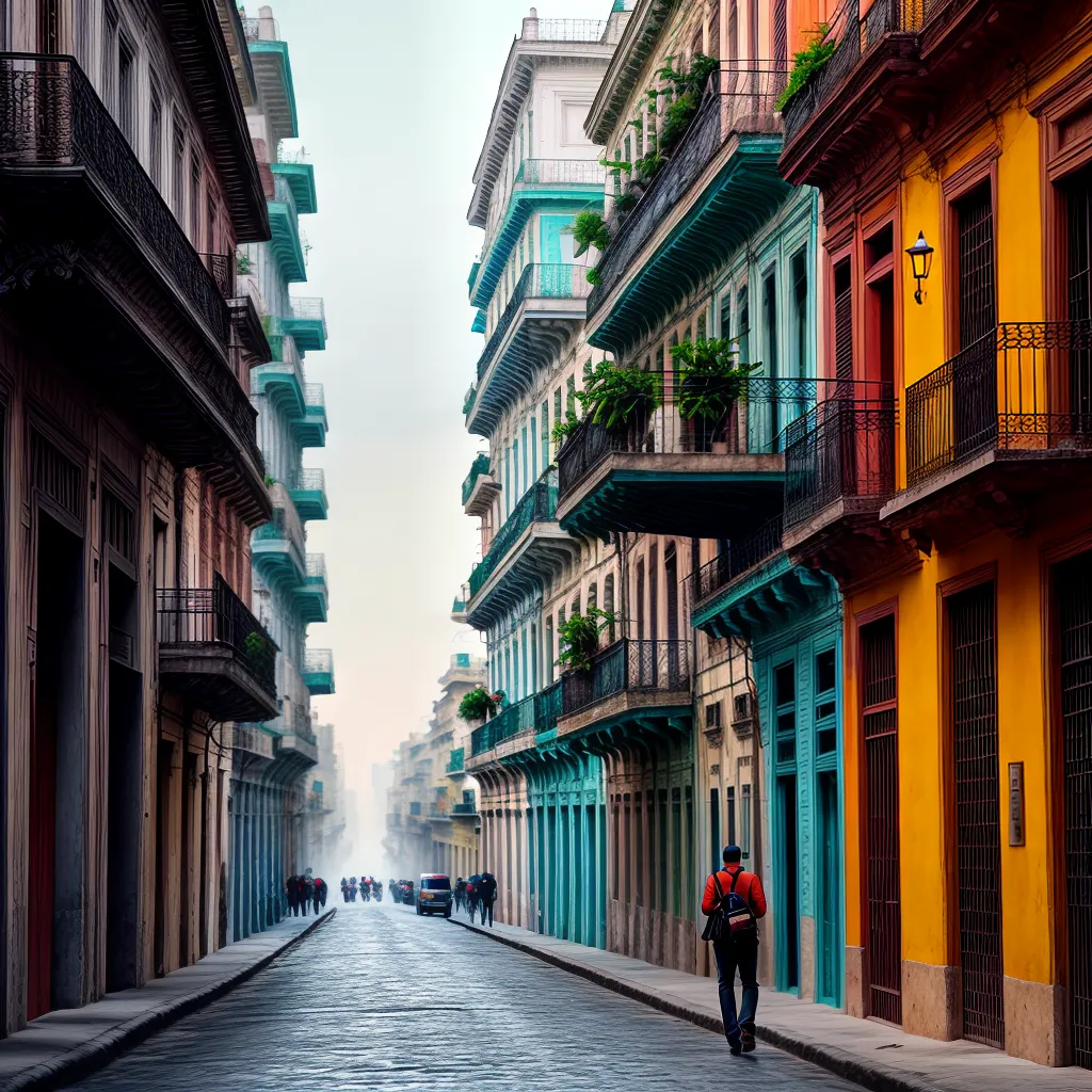 Fotos casa colorida havana cuba 1