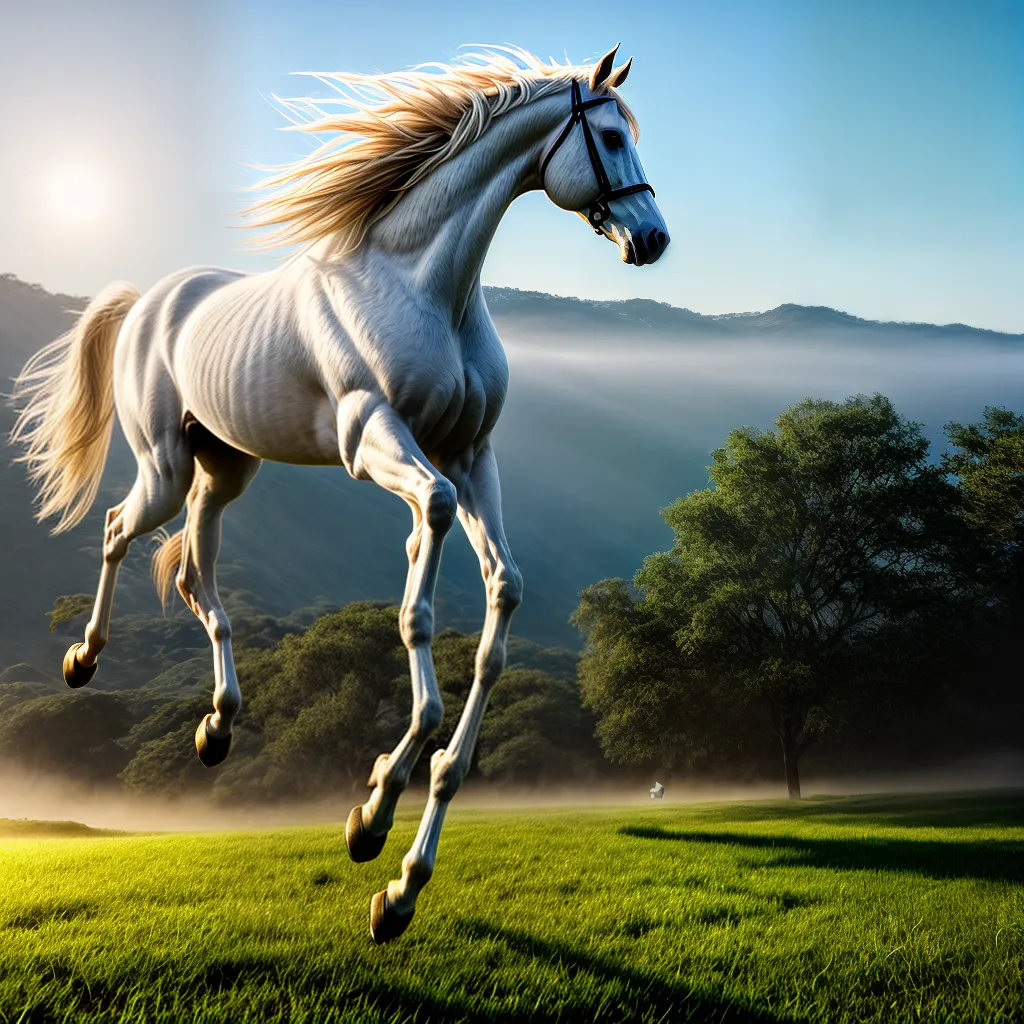Fotos cavalo branco galopando liberdade