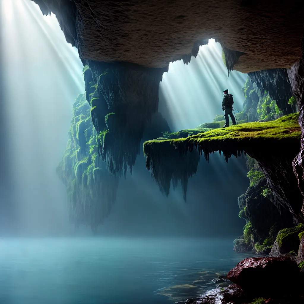 Significados Profundos: O Que Sonhar com Cavernas Revela 5 Fotos caverna estalactites estalagmites piscina cristalina