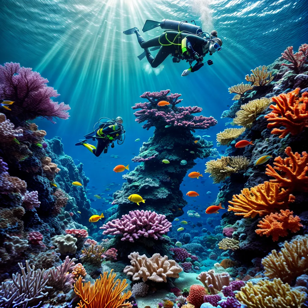 Descubra o Significado de Sonhar com um Mergulhador Subaquático 4 Fotos cena subaquatica mergulhador