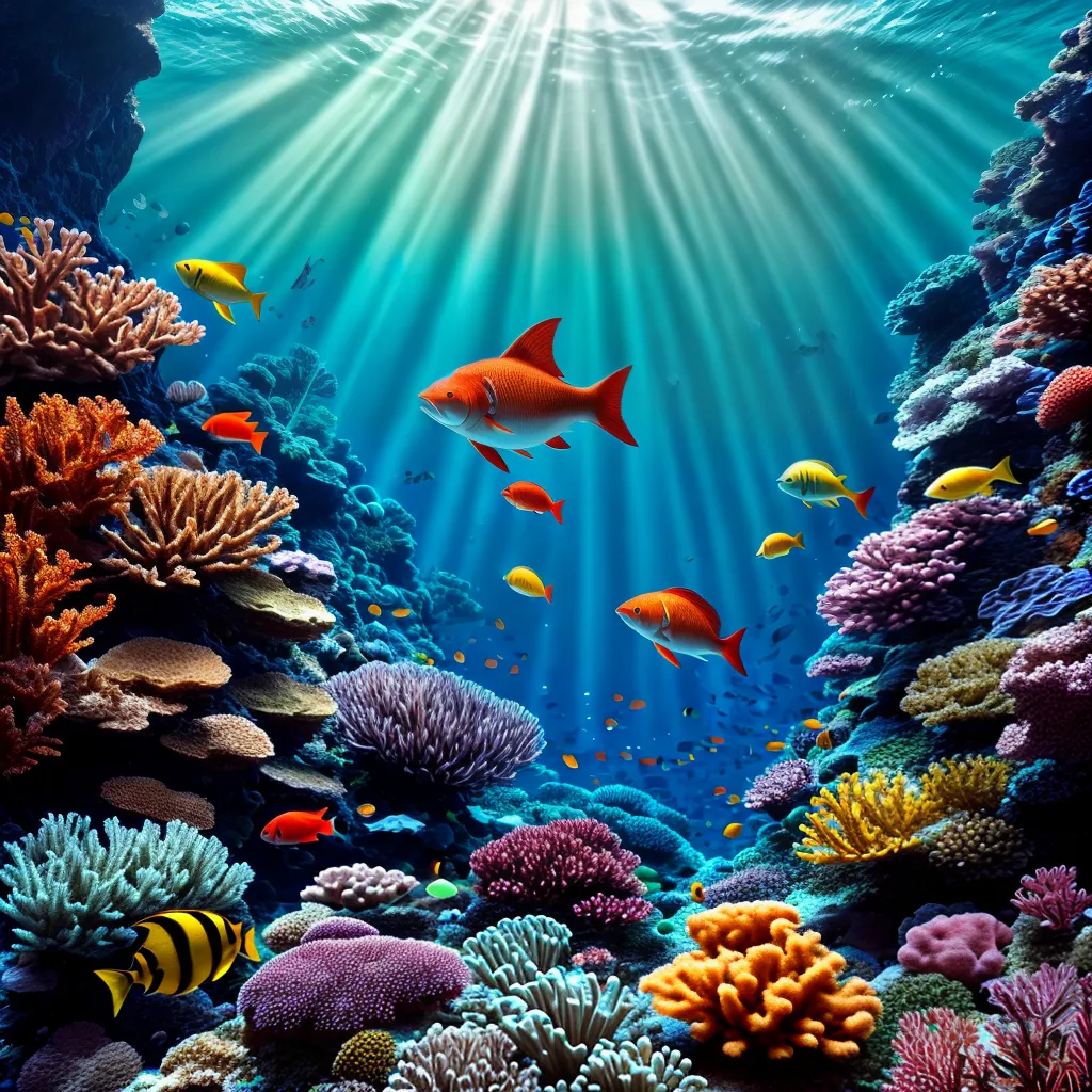 A Linguagem dos Sonhos: Decifrando a Comunicação no Mundo Submarino 3 Fotos cena subaquatica peixes coloridos recifes coral