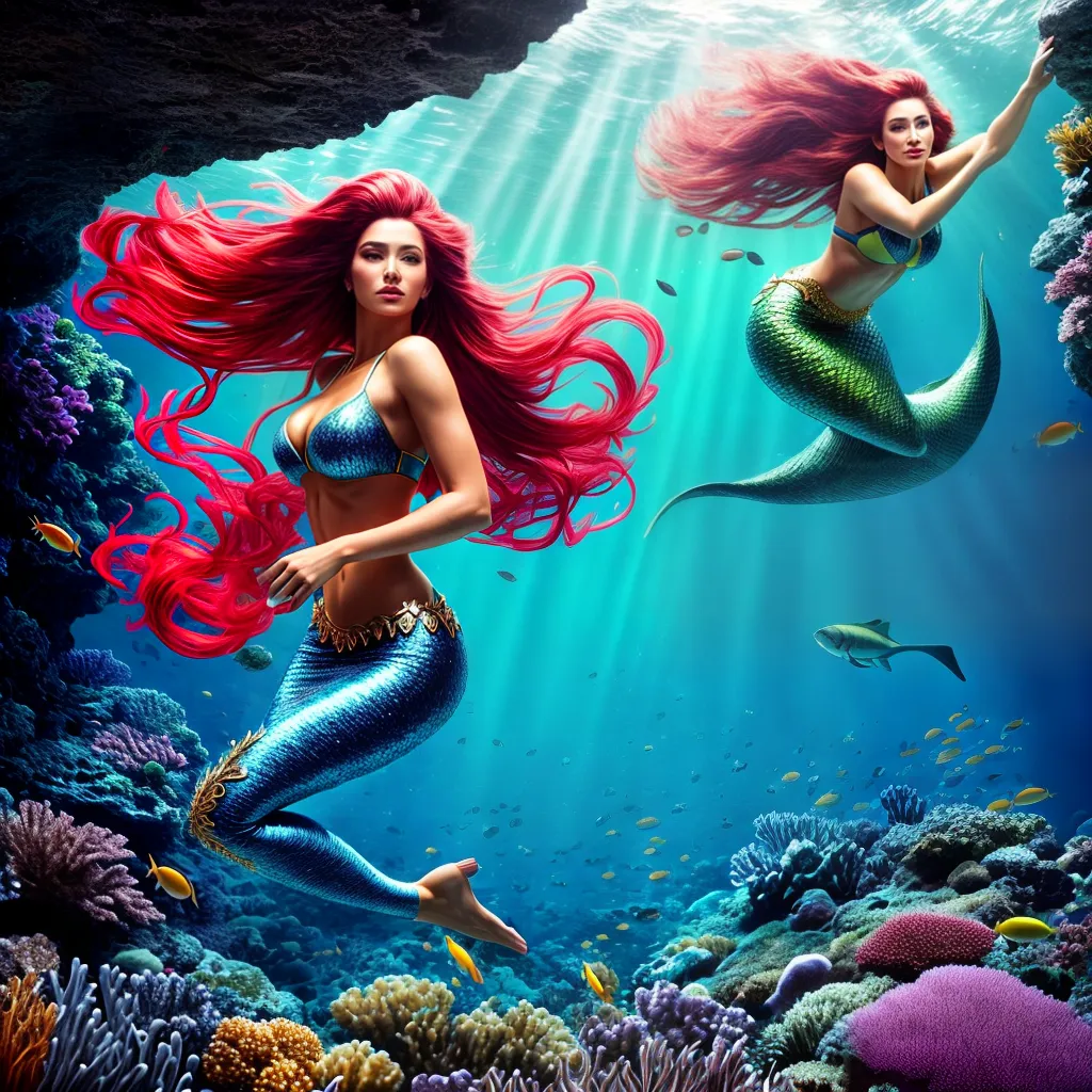 Mergulhe na Melodia do Sonho: Descubra o Significado de Sonhar com Música, Dança e Peixe 4 Fotos cena subaquatica peixes coloridos sereia 2