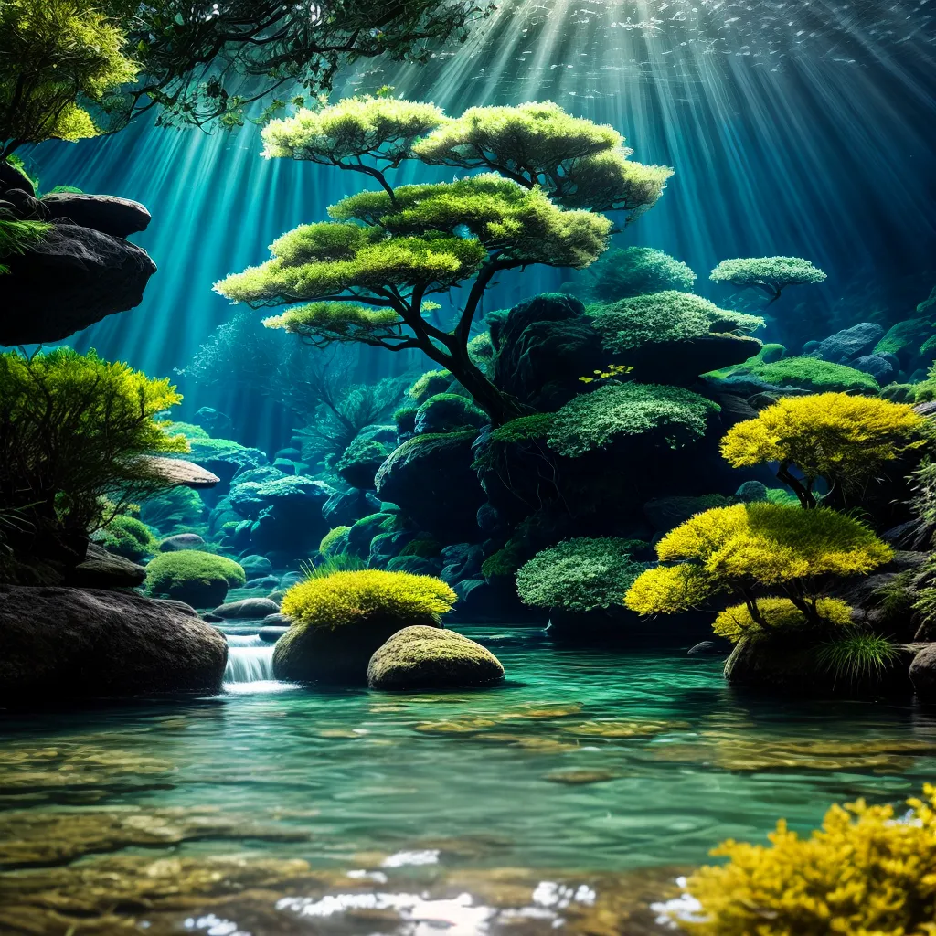Quais Segredos os Sonhos com Plantas Aquáticas Revelam sobre a Sua Vida Interior? 4 Fotos cena subaquatica plantas aquaticas serenidade