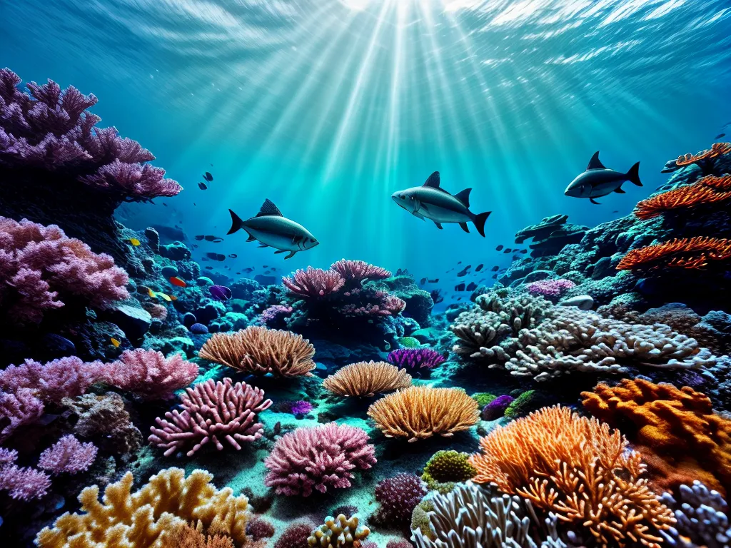 Viagens Submersas: Desvendando o Significado dos Sonhos Aquáticos 3 Fotos cena subaquatica recife coral colorido