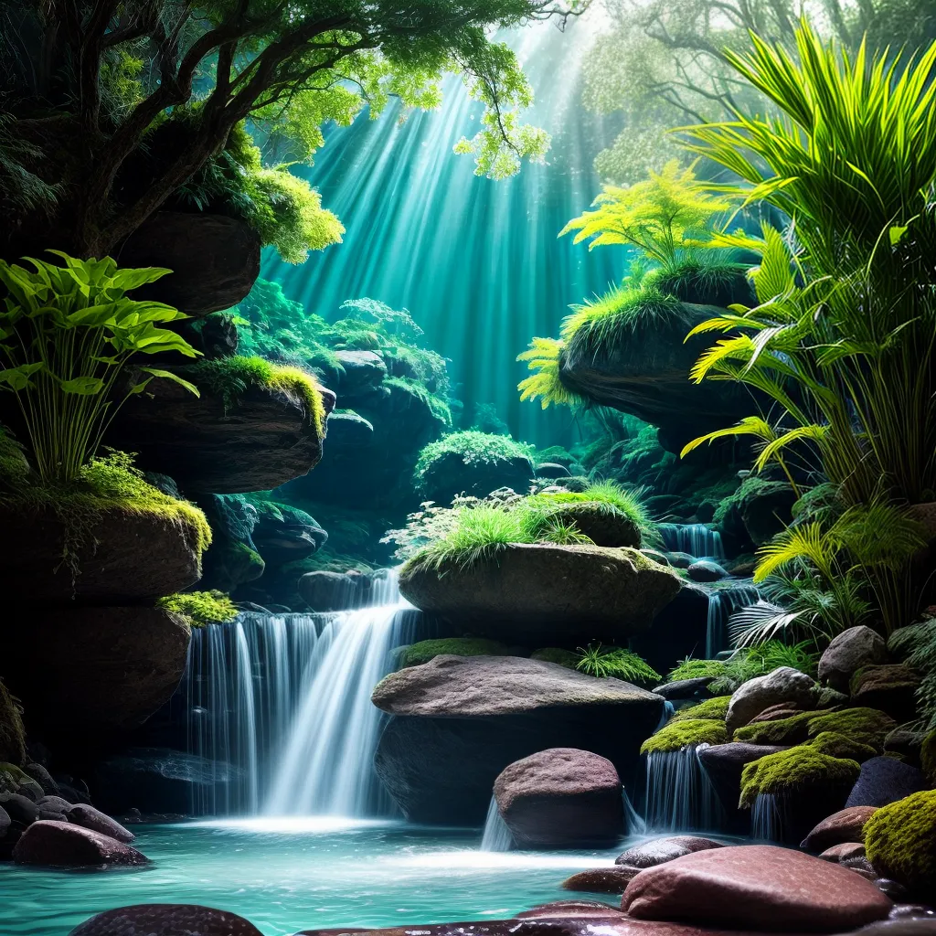 Quais Segredos os Sonhos com Plantas Aquáticas Revelam sobre a Sua Vida Interior? 6 Fotos cena subaquatica verde luz sombra