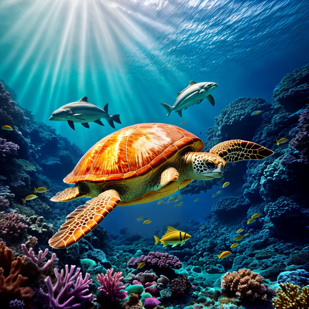 Fotos cena subaquatica vida marinha colorida