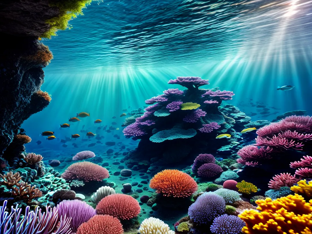 Fotos cenario subaquatico recife coral peixes 2