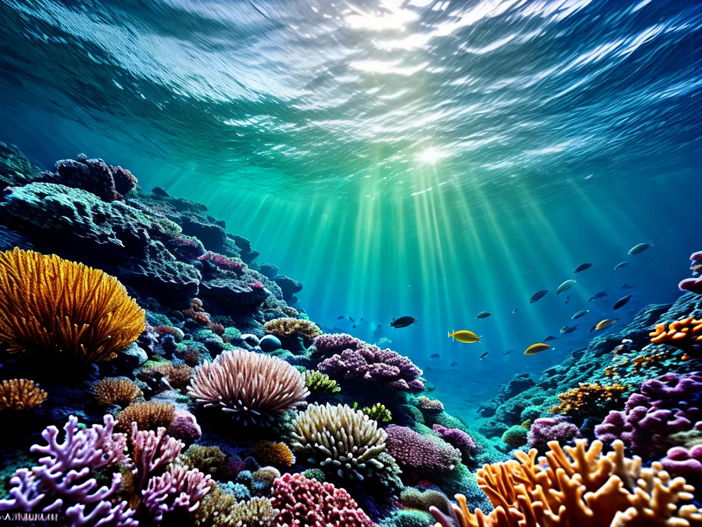 Sonhos Aquáticos: Qual o Verdadeiro Significado? 4 Fotos cenario subaquatico recife coral tartaruga