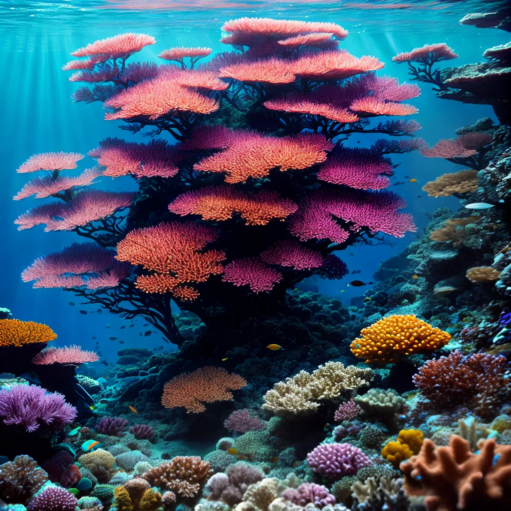 Fotos cenario subaquatico recifes coral peixes 4