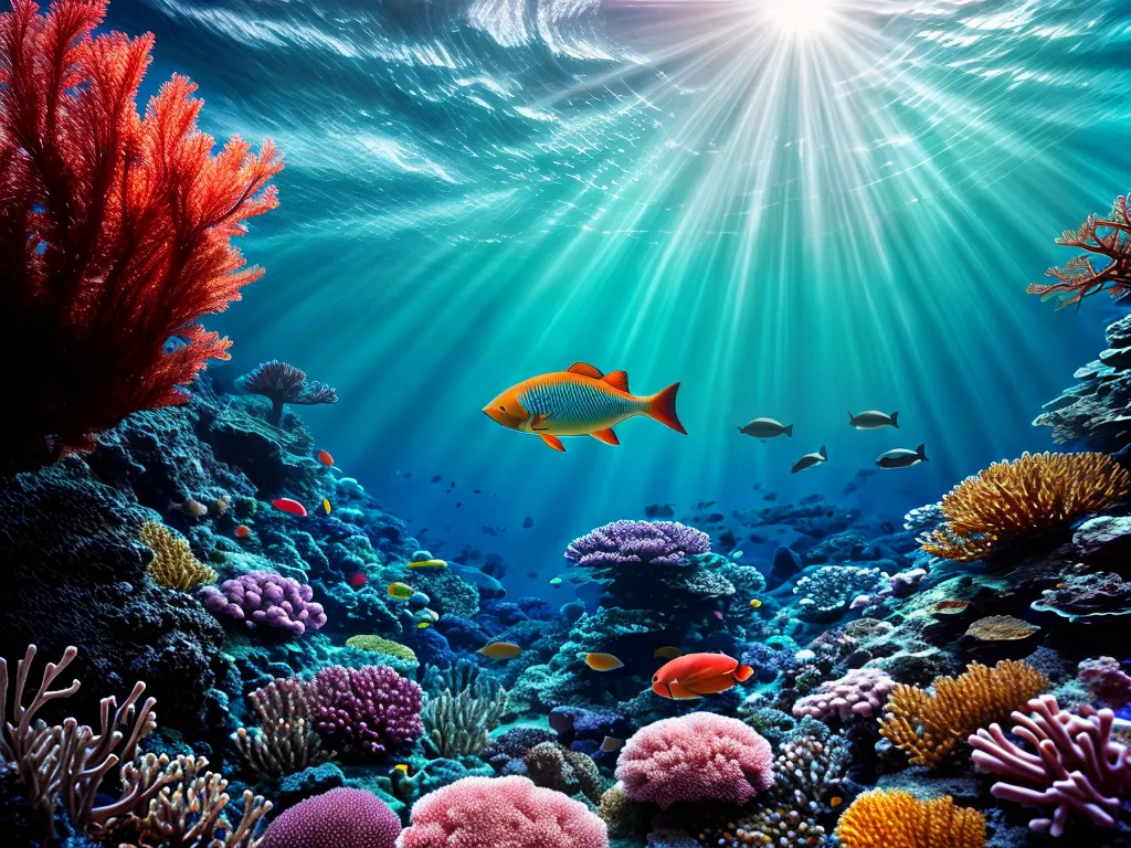 Metades Fascinantes: Descubra o Significado Genético dos Sonhos Aquáticos 5 Fotos cenario subaquatico recifes coral peixes 5