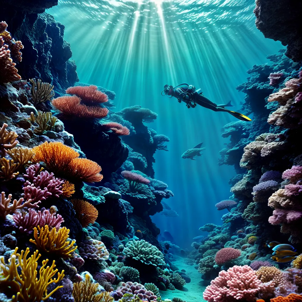 Desvendando Sonhos: Submersão e seus Mistérios 5 Fotos cenario subaquatico recifes coral