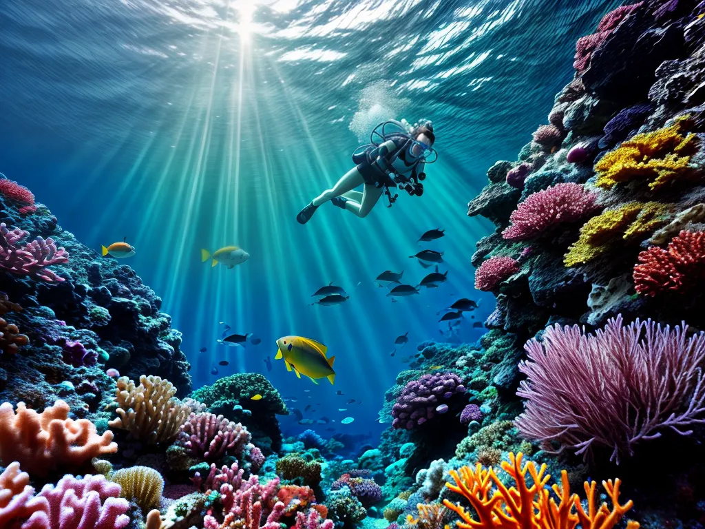 Viagens Submersas: Desvendando o Significado dos Sonhos Aquáticos 2 Fotos cenario subaquatico vida marinha colorida