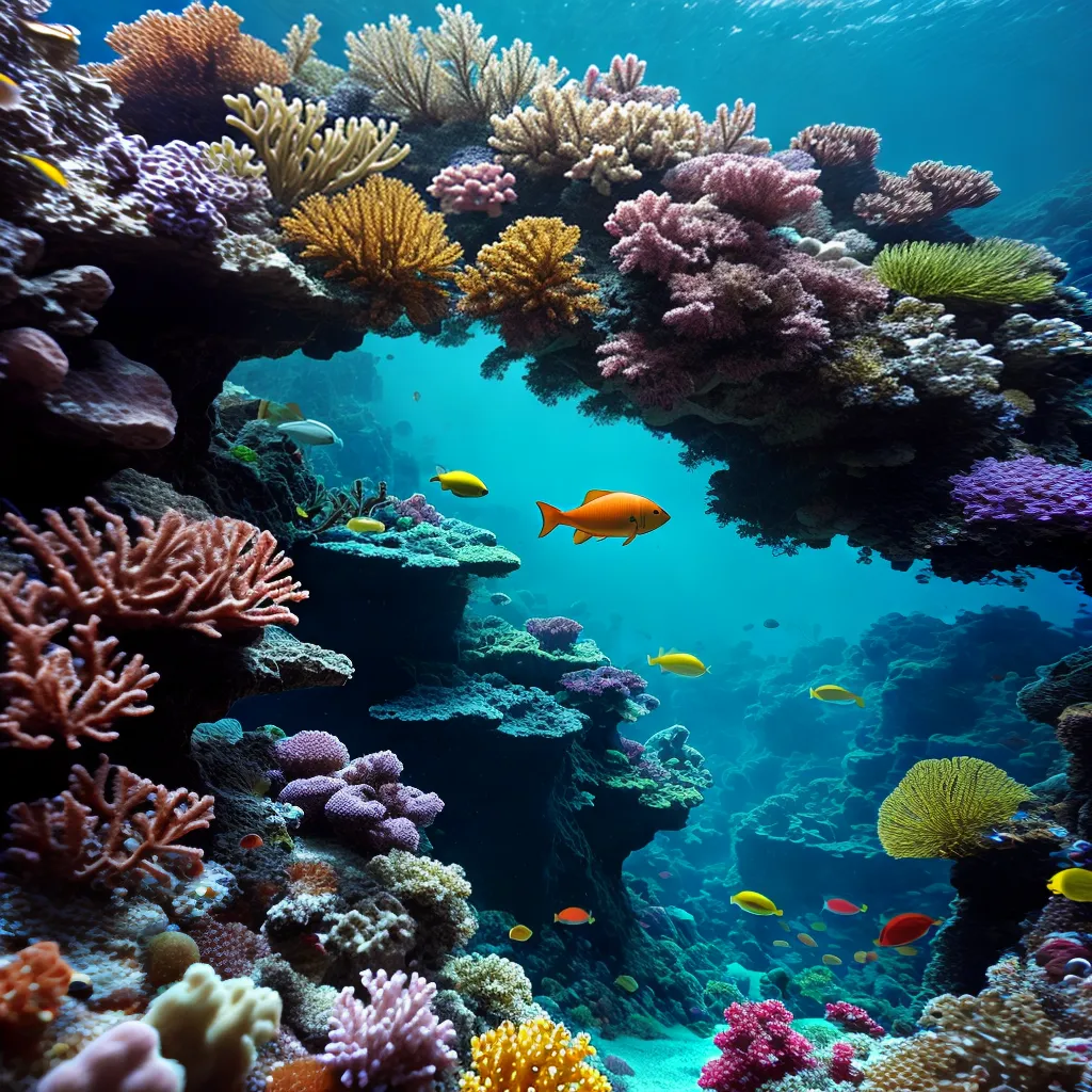 O Esplendor dos Sonhos: Descubra o Significado de Sonhar com Miniaturas Submersas 2 Fotos cenario submarino criaturas corais