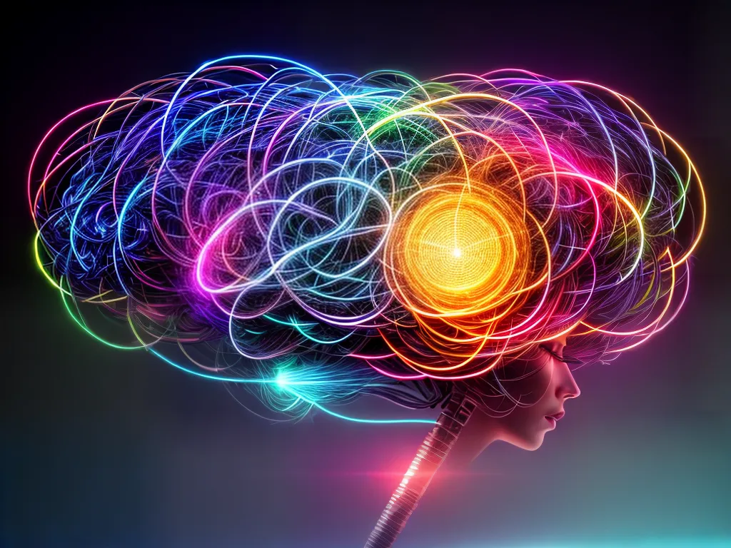 Desvende os Mistérios do Inconsciente e Conquiste Sabedoria 5 Fotos cerebro iluminado caminhos neurais