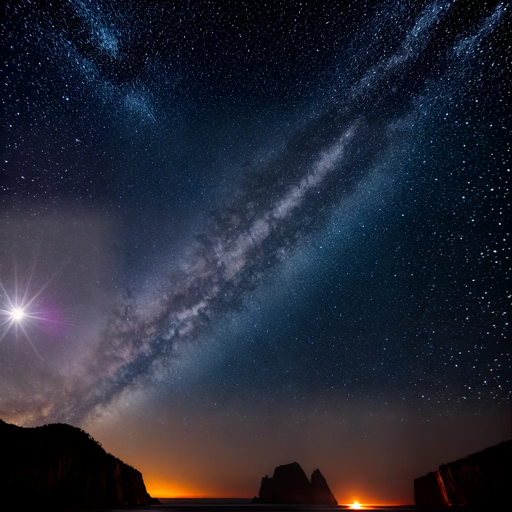 Fotos ceu estrelado brilhante constelacoes
