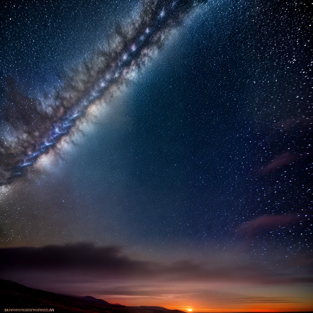 Fotos ceu estrelado cores vibrantes sonhos
