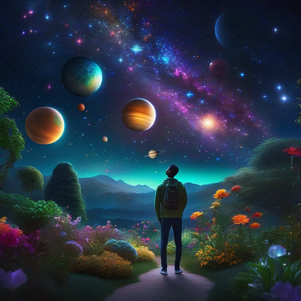 Descubra o Significado de Sonhar com Jardim Planetário 4 Fotos ceu estrelado jardim celestial