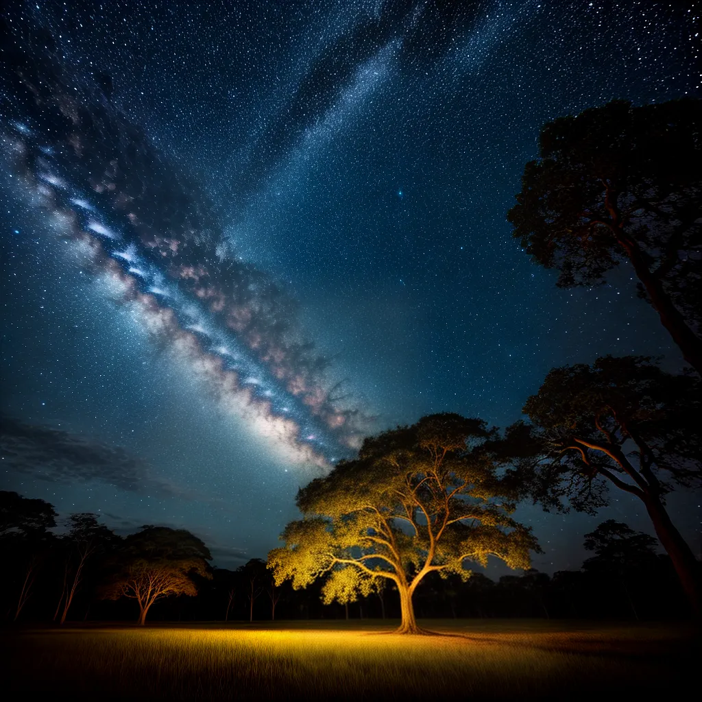 O Universo dos Sonhos: Desvendando o Significado de Sonhar com Mogno e Jornalismo 2 Fotos ceu estrelado lua arvore mahogany