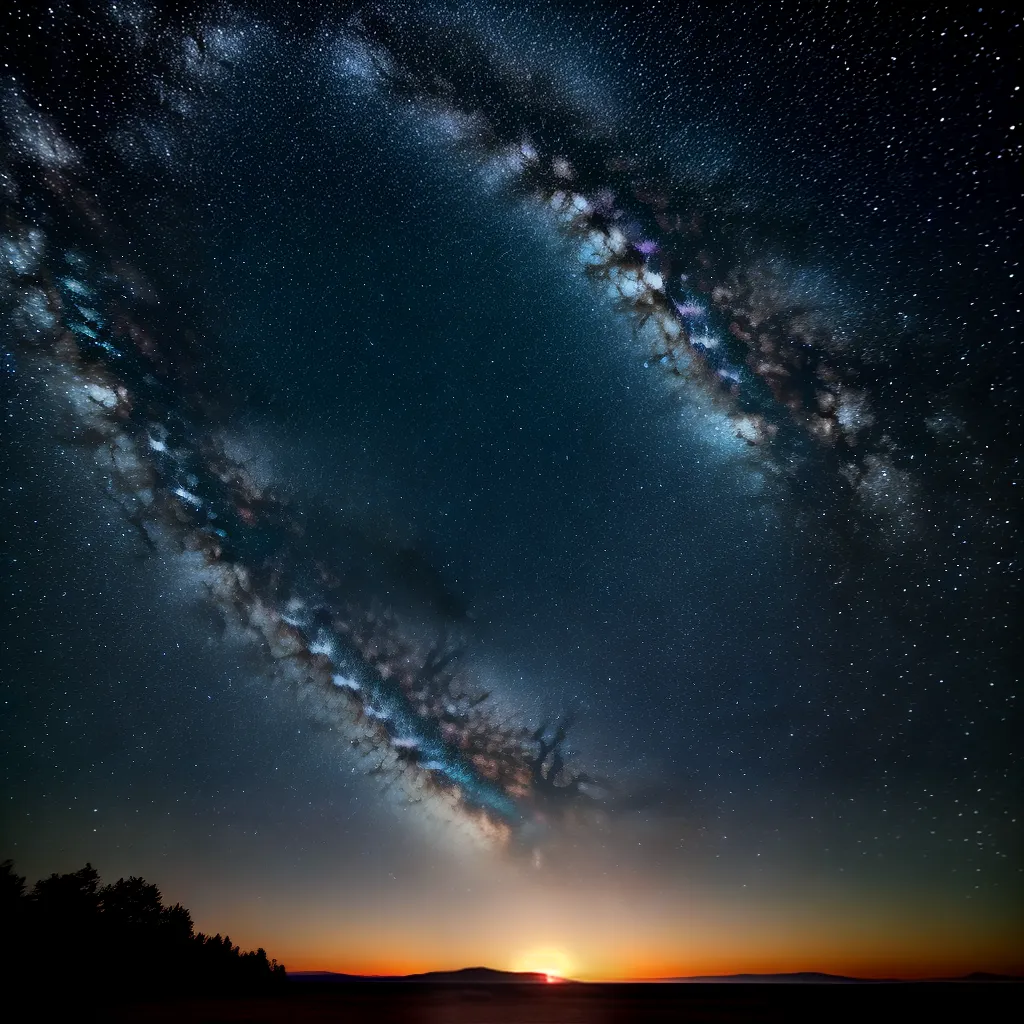 Fotos ceu estrelado lua constelacoes