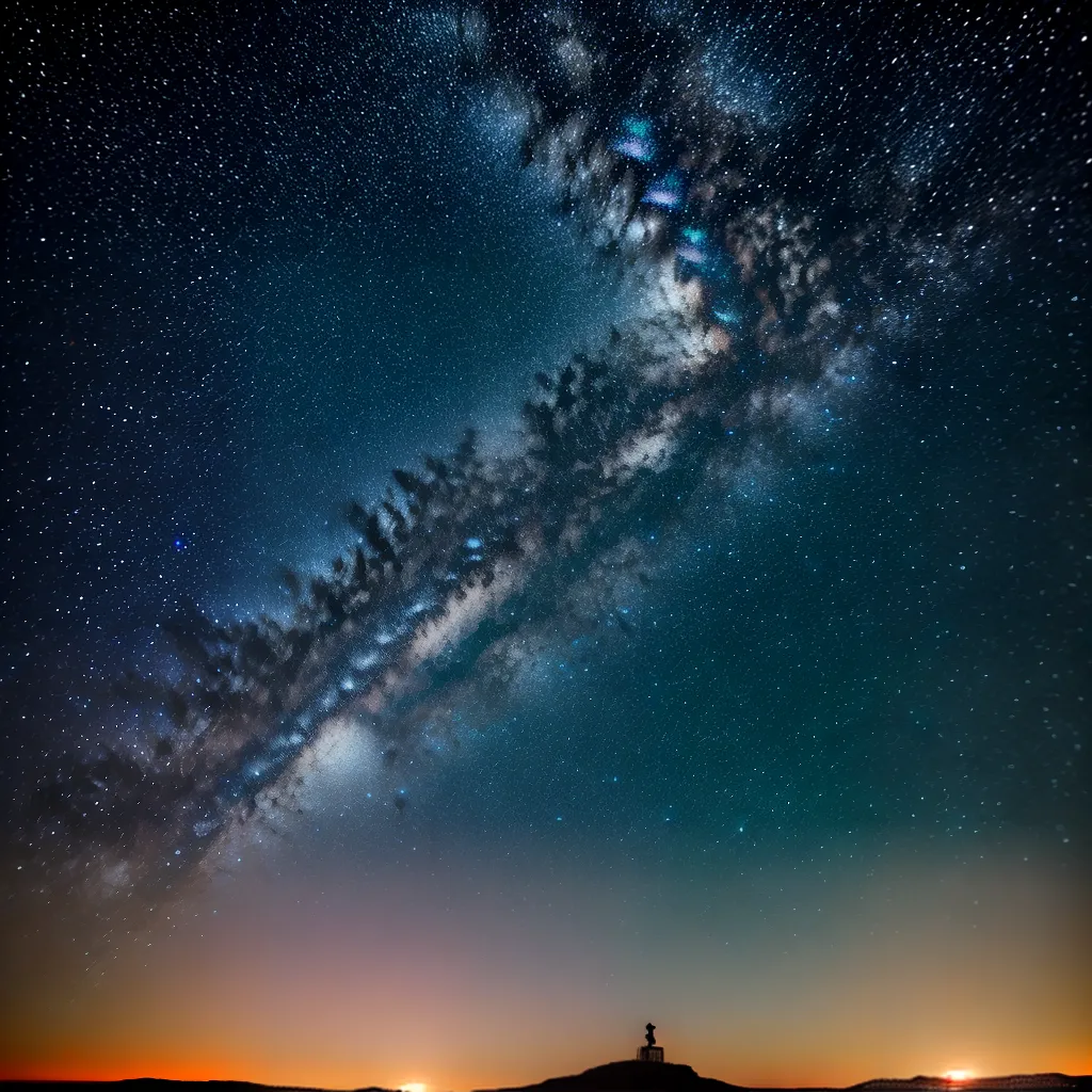 Fotos ceu estrelado pessoa deitada campo 1