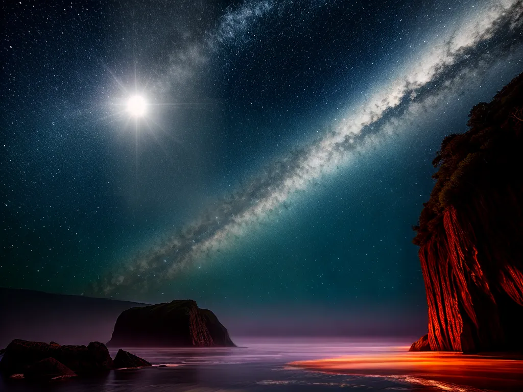 Navegue pelo Subconsciente: O que Significa Sonhar com um Navegador 5 Fotos ceu estrelado reflexo oceano navegador ilha