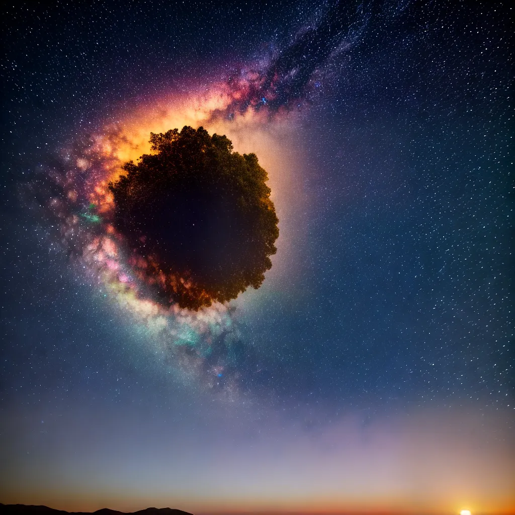 Fotos ceu estrelado sonho colorido