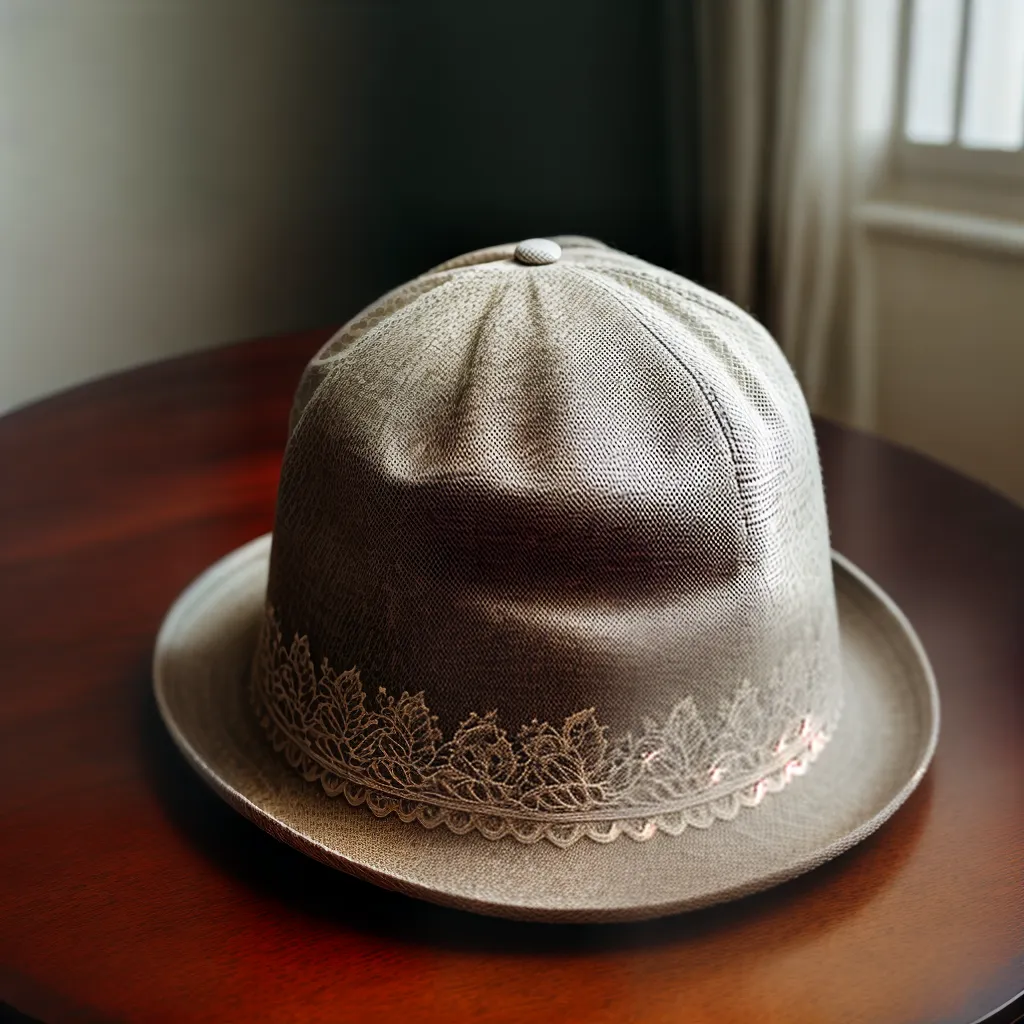 Fotos chapeu vintage lace pena misterio