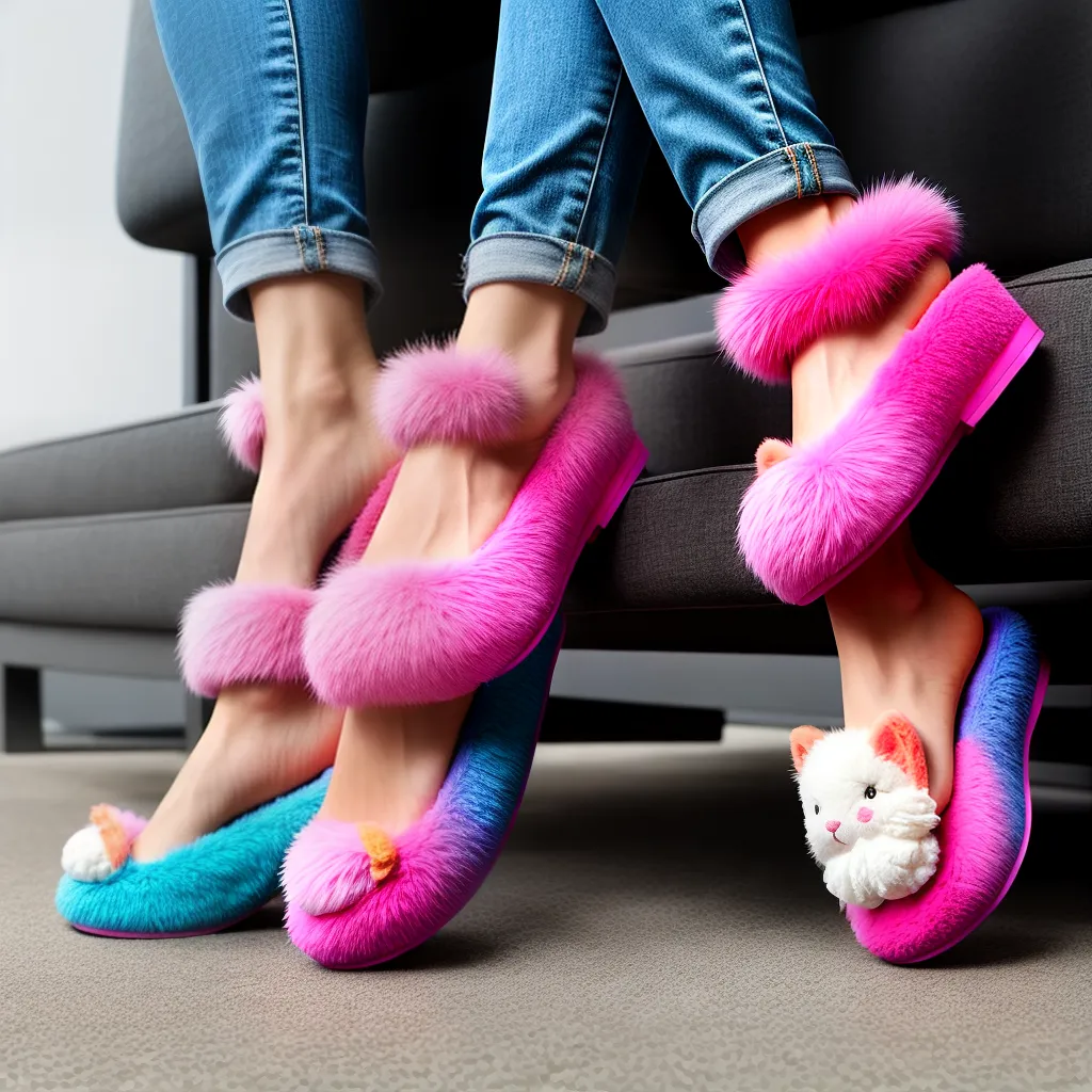 Sonhou com Chinelos Peludos? Descubra Seu Significado Agora! 3 Fotos chinelos felpudos coloridos animais