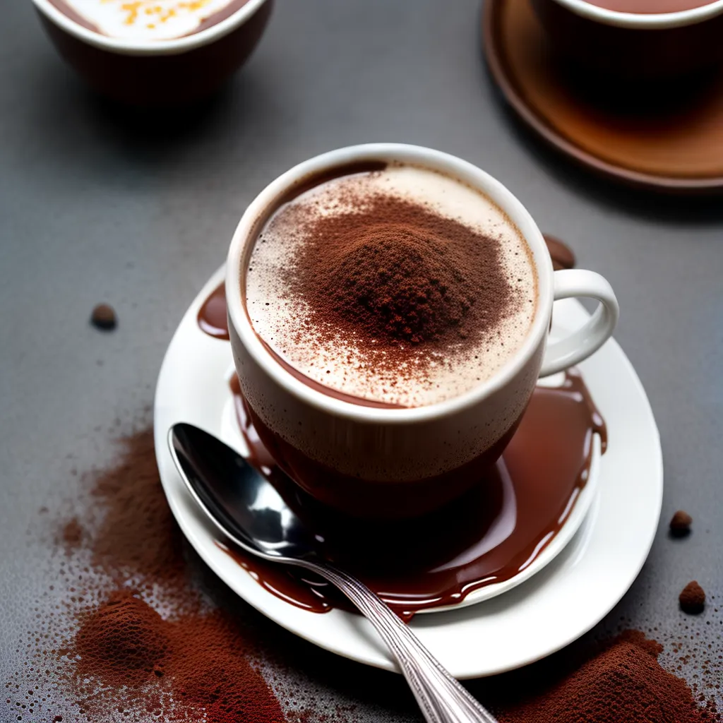 Sonhar com Chocolate em Pó: Descubra o delicioso significado por trás dos sonhos! 2 Fotos chocolate quente cremoso polvilhado