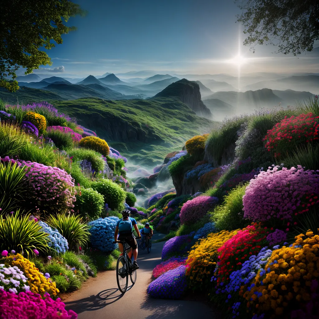 Explorando os Mistérios dos Sonhos: O Significado de Sonhar com Ciclismo e Flora na Vida 5 Fotos ciclismo jardim colorido sonho