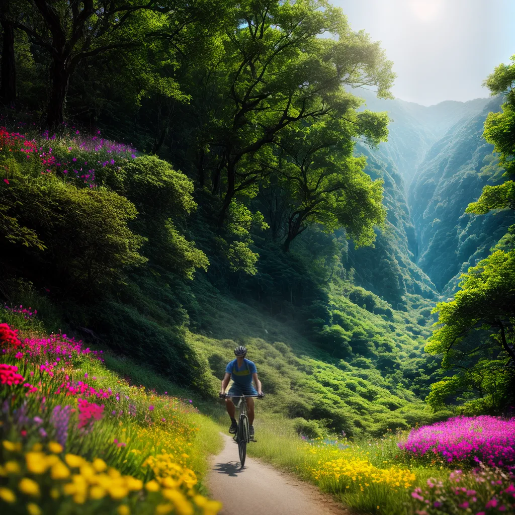 Explorando os Mistérios dos Sonhos: O Significado de Sonhar com Ciclismo e Flora na Vida 6 Fotos ciclista floresta flor misterio
