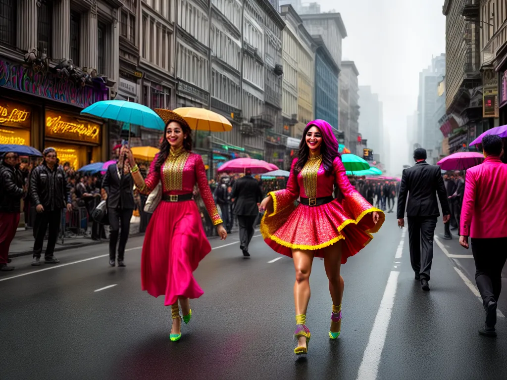 Fotos cidade danca alegria multidao