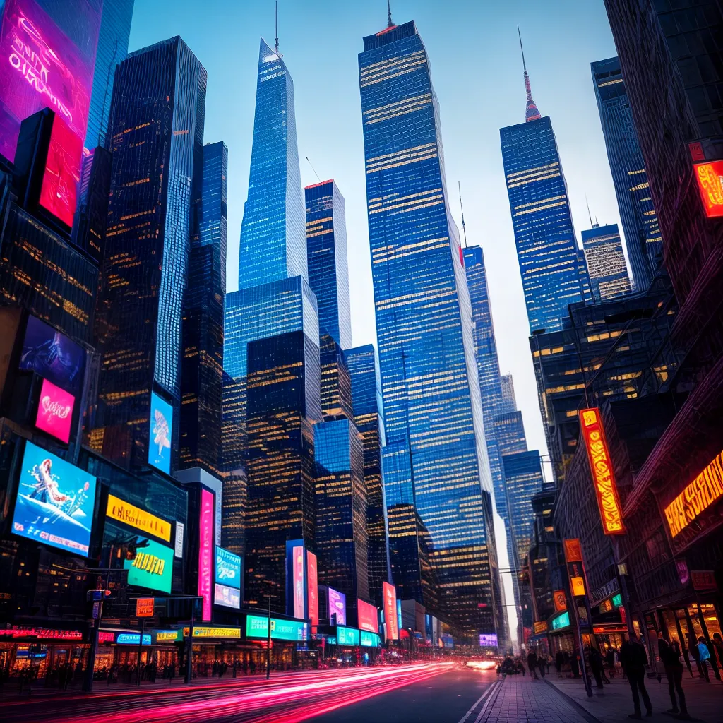O Futuro dos Sonhos: O Que Significa Sonhar com o Porvir? 3 Fotos cidade futurista arranha ceus neon 2