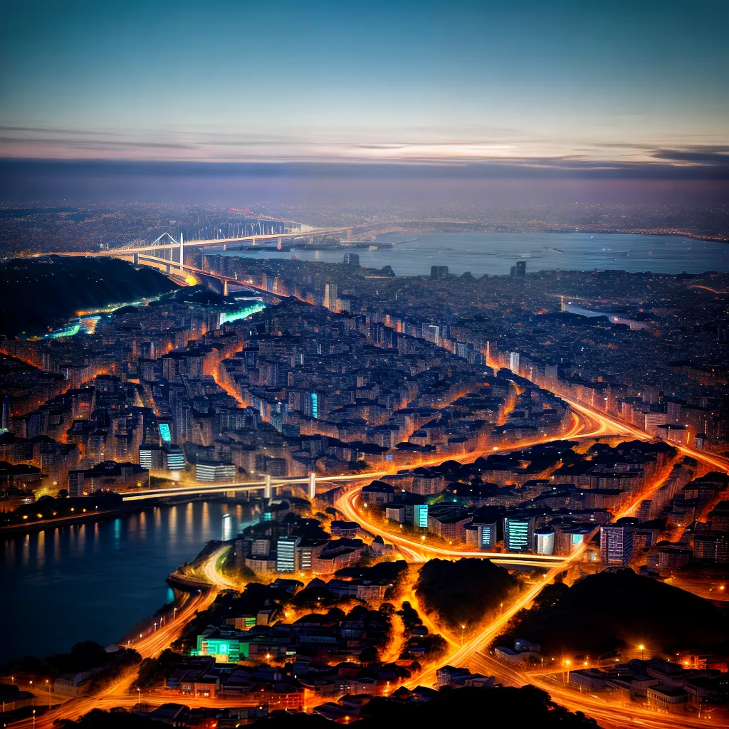 Fotos cidade luzes arranha ceus
