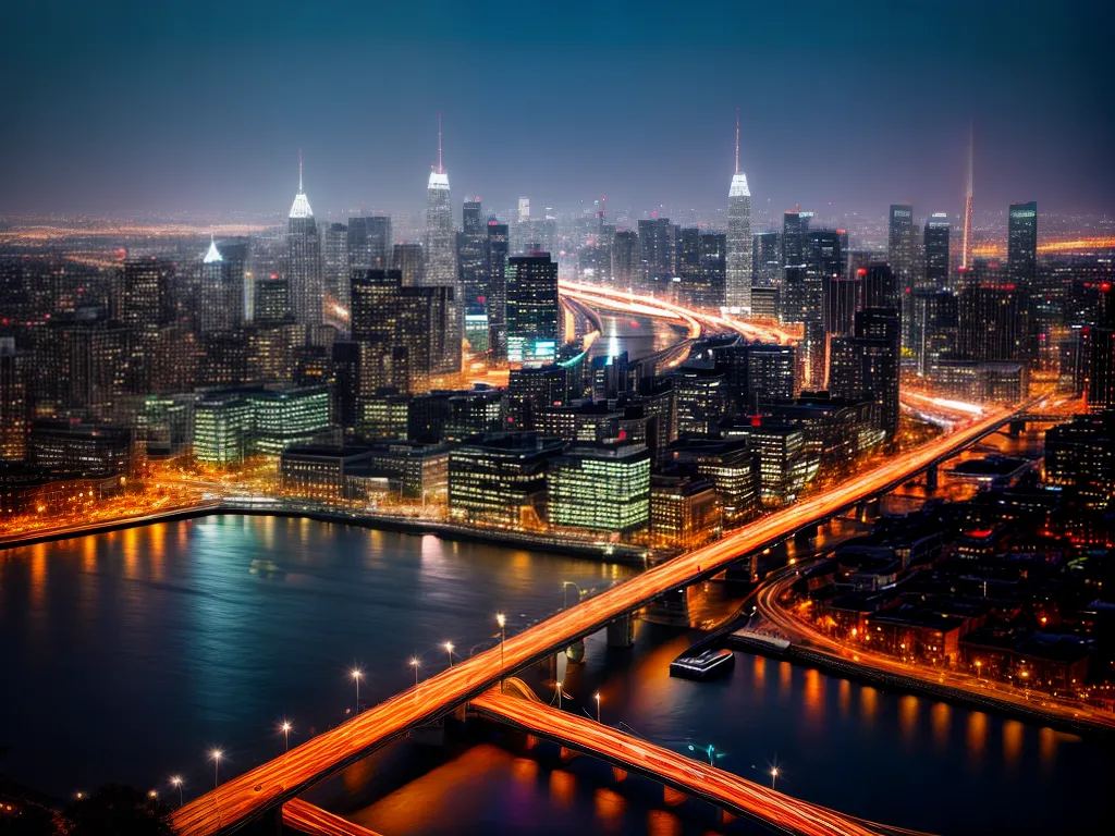 Fotos cidade noturna luzes reflexo agua
