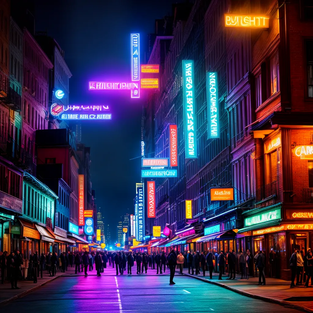 Fotos cidade noturna luzes vida noturna