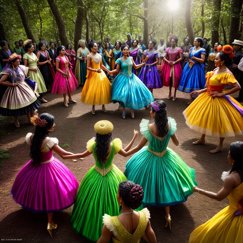 Fotos circulo diversidade floresta magica